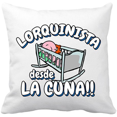 Cojín con relleno Lorquinista desde la cuna Lorca fútbol