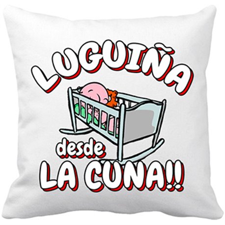 Cojín con relleno Luguiña desde la cuna Lugo fútbol