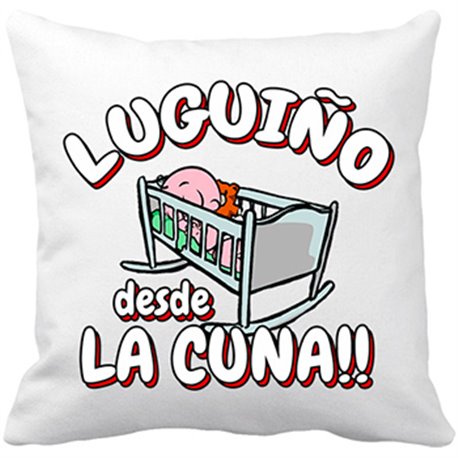 Cojín con relleno Luguiño desde la cuna Lugo fútbol