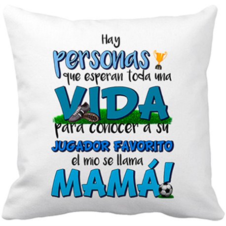 Cojín con relleno Mamá es mi jugador favorito