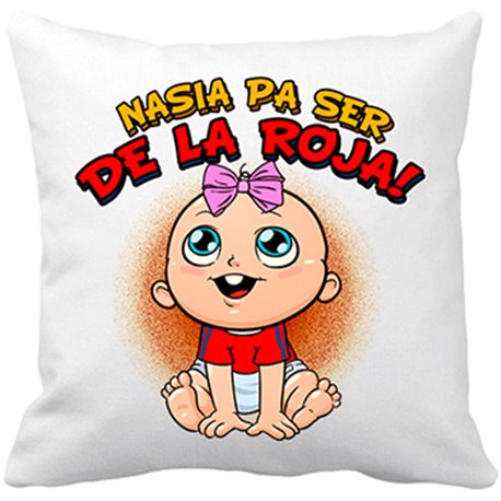 Cojín con relleno nacida para ser de La Roja Selección España fútbol