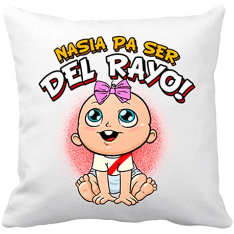 Cojín con relleno nacida para ser del Rayo fútbol