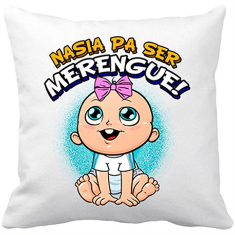 Cojín con relleno nacida para ser Merengue Madrid fútbol