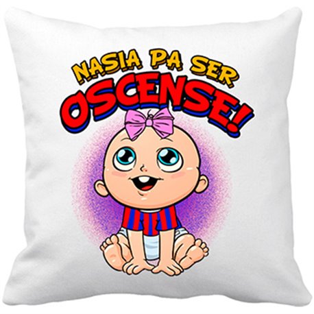 Cojín con relleno nacida para ser Oscense Huesca fútbol