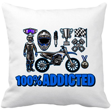 Cojín con relleno Motocross Addicted