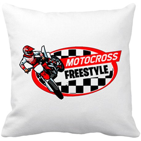 Cojín con relleno Motocross Freestyle Racing carrera