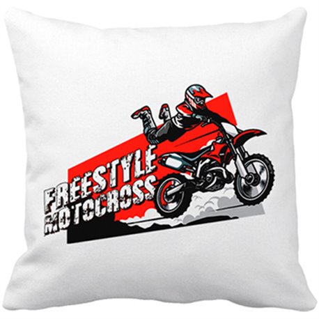 Cojín con relleno Motocross Freestyle Superman Jump
