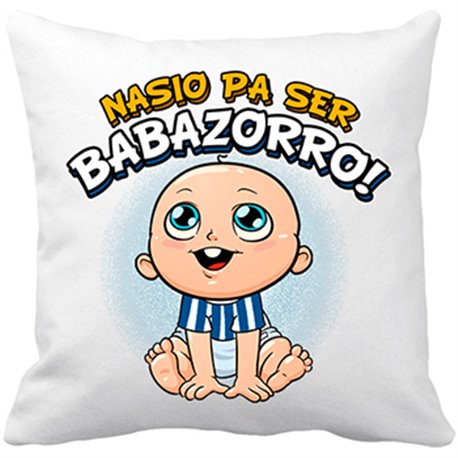 Cojín con relleno nacido para ser Babazorro Alavés fútbol