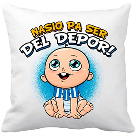 Cojín con relleno nacido para ser del Depor Coruña fútbol