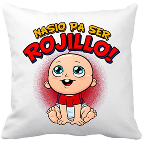 Cojín con relleno nacido para ser Rojillo Osasuna fútbol