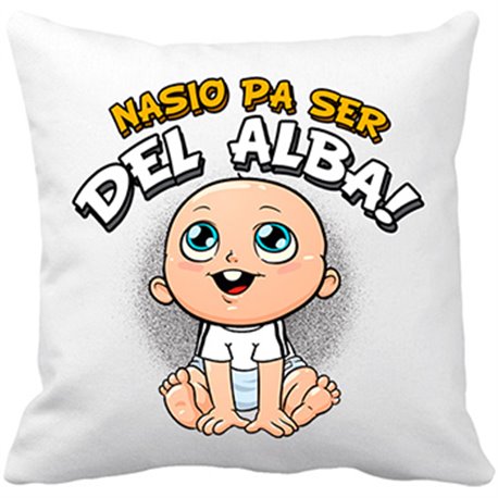 Cojín con relleno nacido para ser del Alba Albacete fútbol