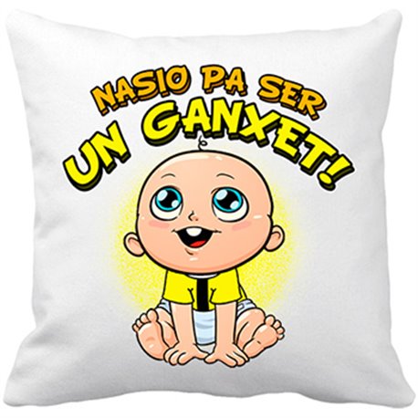 Cojín con relleno nacido para ser Ganxet Reus fútbol