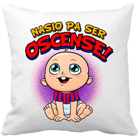 Cojín con relleno nacido para ser Oscense Huesca fútbol
