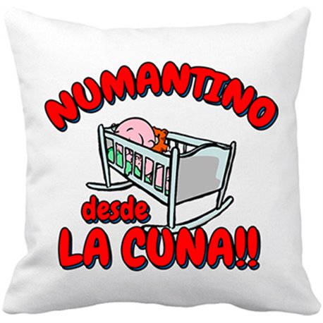 Cojín con relleno Numantino desde la cuna Numancia fútbol