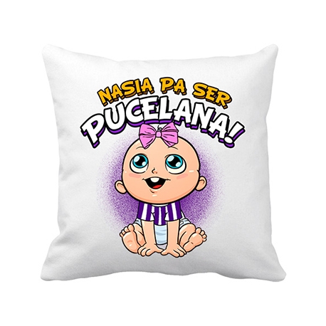 Cojín con relleno nacida para ser Pucelana Valladolid fútbol