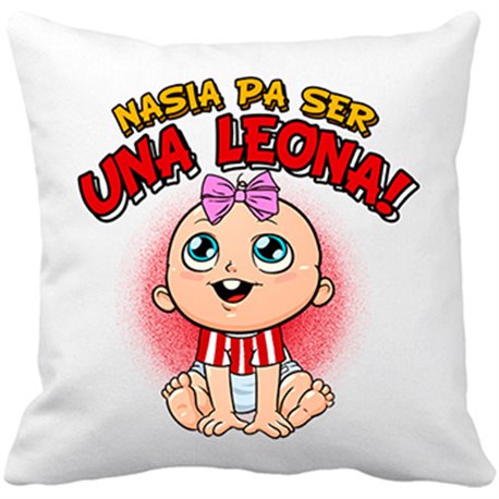 Cojín con relleno nacida para ser una Leona Athletic Bilbao fútbol