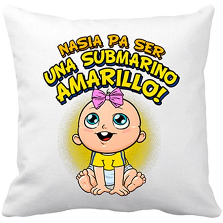 Cojín con relleno nacida para ser una Submarino Amarillo Villarreal fútbol