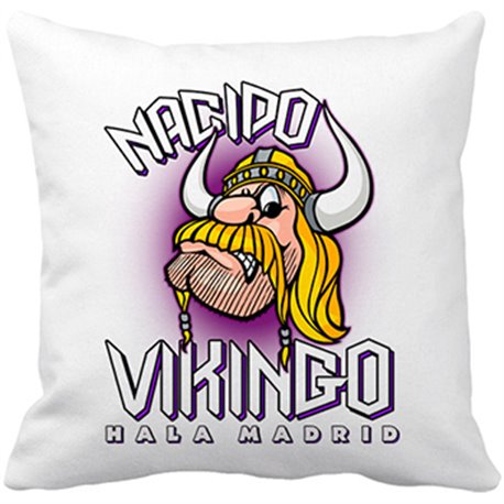 Cojín con relleno nacido Vikingo Hala Madrid