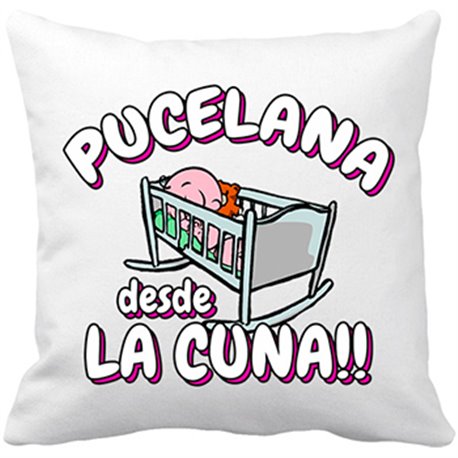 Cojín con relleno Pucelana desde la cuna Valladolid fútbol