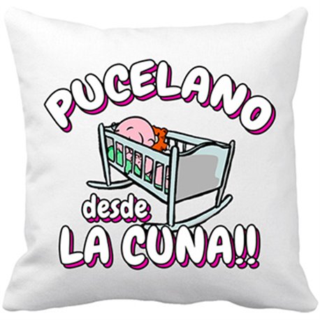 Cojín con relleno Pucelano desde la cuna Valladolid fútbol