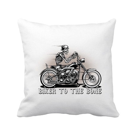 Cojín con relleno para moteros Biker To The Bone