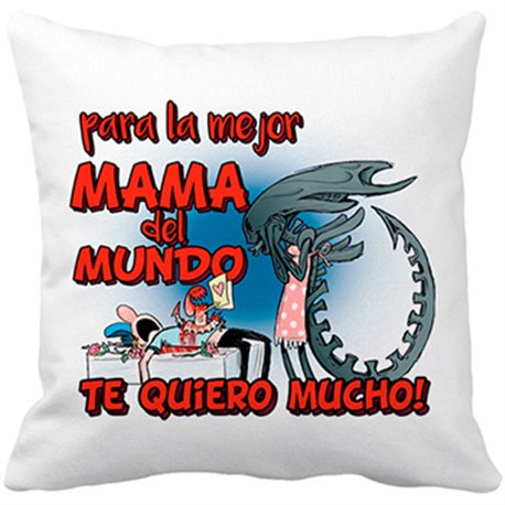 Cojín con relleno para la mejor mamá del Mundo te quiero mucho