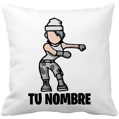 Cojín con relleno parodia pose Floss baile personalizable con nombre