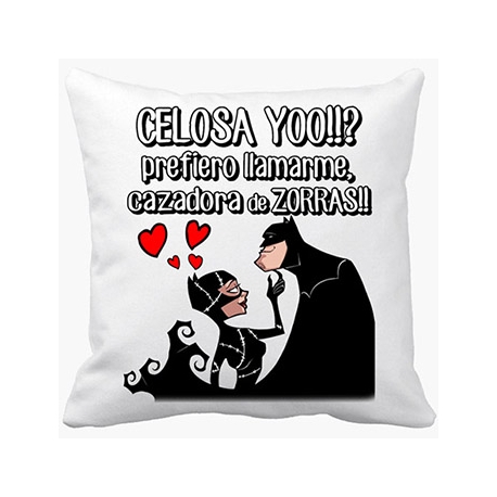 Cojín con relleno regalo para novia San Valentín Batman Catwoman