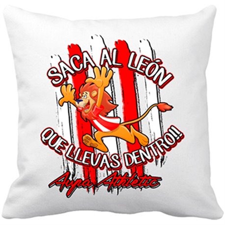 Cojín con relleno saca el León que llevas dentro Bilbao fútbol Athletic