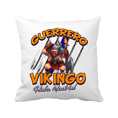 Cojín con relleno Real Madrid Guerrero Vikingo Hala Madrid