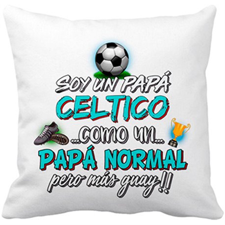 Cojín con relleno soy un papá Céltico como un papá normal pero más guay