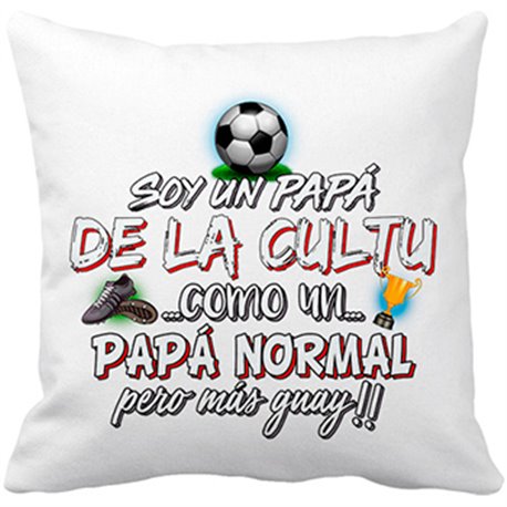 Cojín con relleno soy un papá De La Cultu como un papá normal pero más guay