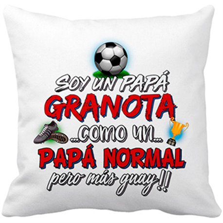 Cojín con relleno soy un papá Granota como un papá normal pero más guay