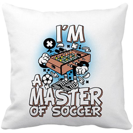 Cojín con relleno soy un crack del fútbol I Am A Master Of Soccer