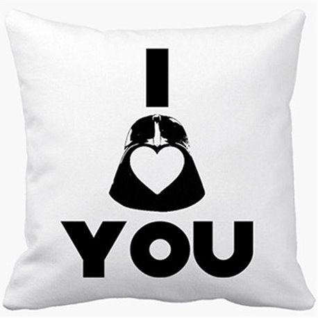 Cojín con relleno Star Wars Darth Vader I Love You frikis enamorados