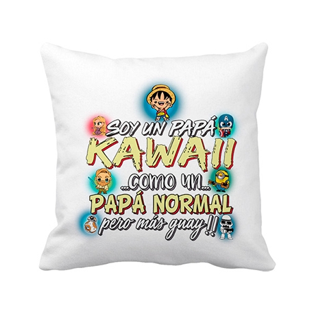 Cojín con relleno soy un papá Kawaii como un papá normal pero más guay