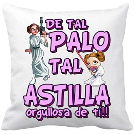 Cojín con relleno Star Wars princesa Leia de tal palo tal astilla
