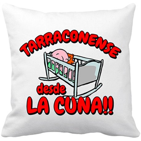 Cojín con relleno Tarragonense desde la cuna Tarragoní Tarragona Nastic fútbol