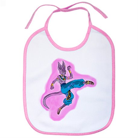 Babero Beerus el Dios de la Destrucción luchando