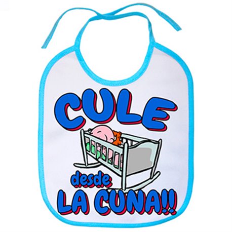 Babero Culé desde la cuna Barcelona fútbol