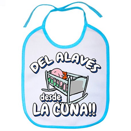 Babero del Alavés desde la cuna fútbol