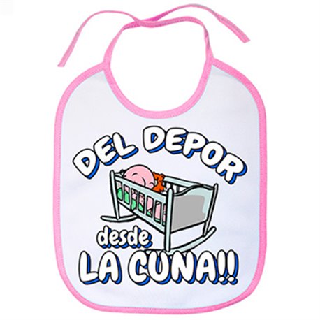 Babero del Depor desde la cuna La Coruña fútbol