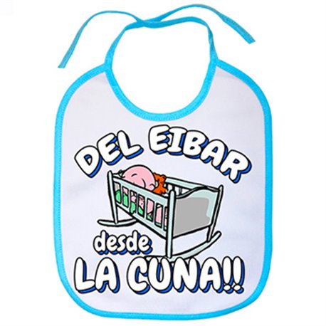 Babero del Eibar desde la cuna fútbol