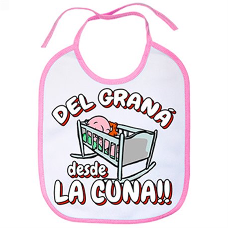 Babero del Graná desde la cuna Granada fútbol