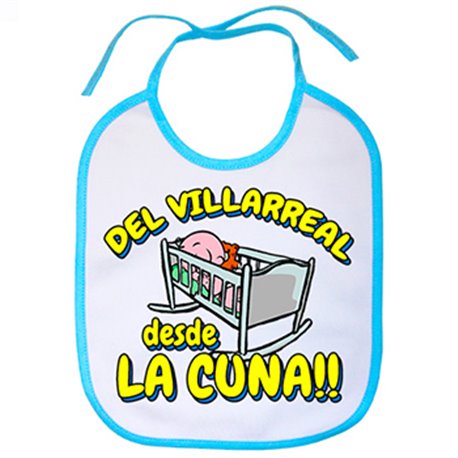 Babero del Villarreal desde la cuna fútbol