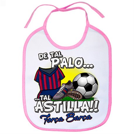 Babero De tal palo tal astilla Barcelona fútbol