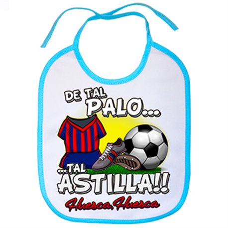 Babero de tal palo tal astilla Huesca fútbol