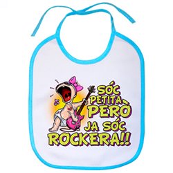 Babero Heavy tragón blanco azul