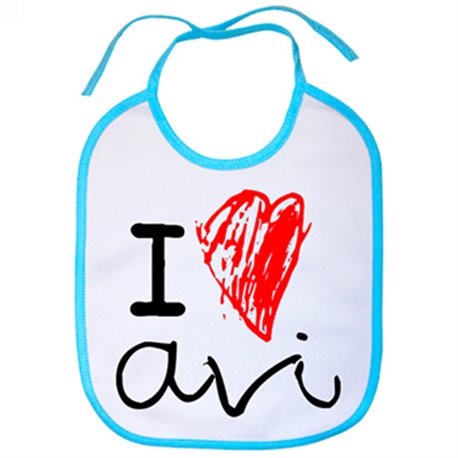 Babero I Love avi