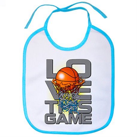 Babero I Love This Game Basketball me gusta el baloncesto